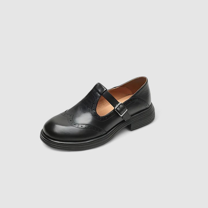 Clara | Classic Women’s Leather T-Strap Shoes