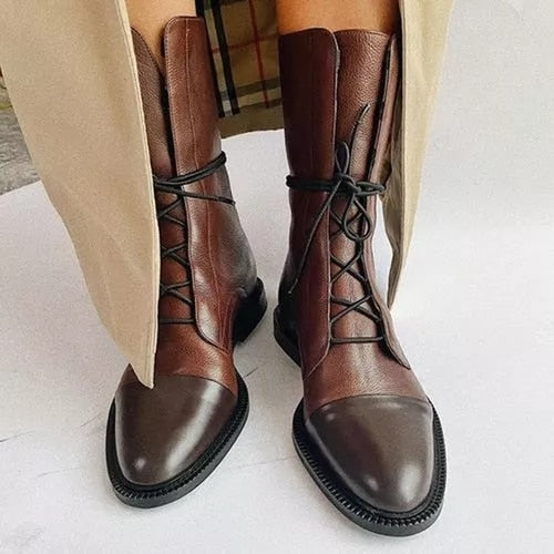 Lila | Women’s Lace-Up Leather Ankle Boots