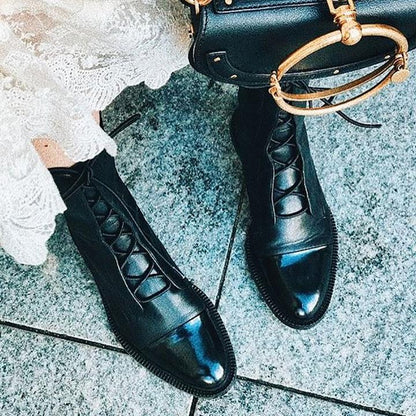Lila | Women’s Lace-Up Leather Ankle Boots
