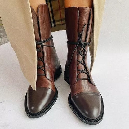 Lila | Women’s Lace-Up Leather Ankle Boots