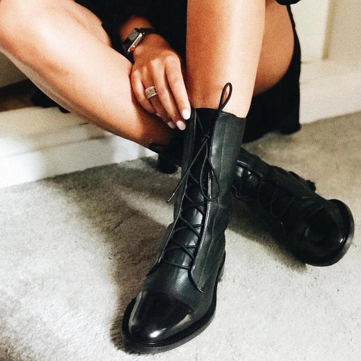 Lila | Women’s Lace-Up Leather Ankle Boots
