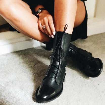 Lila | Women’s Lace-Up Leather Ankle Boots