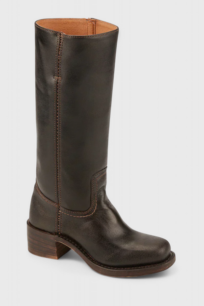 Aurora | Women’s Leather Knee-High Boots with Heels