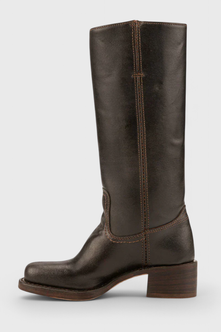 Aurora | Women’s Leather Knee-High Boots with Heels