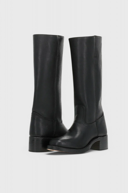 Aurora | Women’s Leather Knee-High Boots with Heels