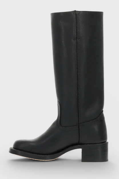 Aurora | Women’s Leather Knee-High Boots with Heels