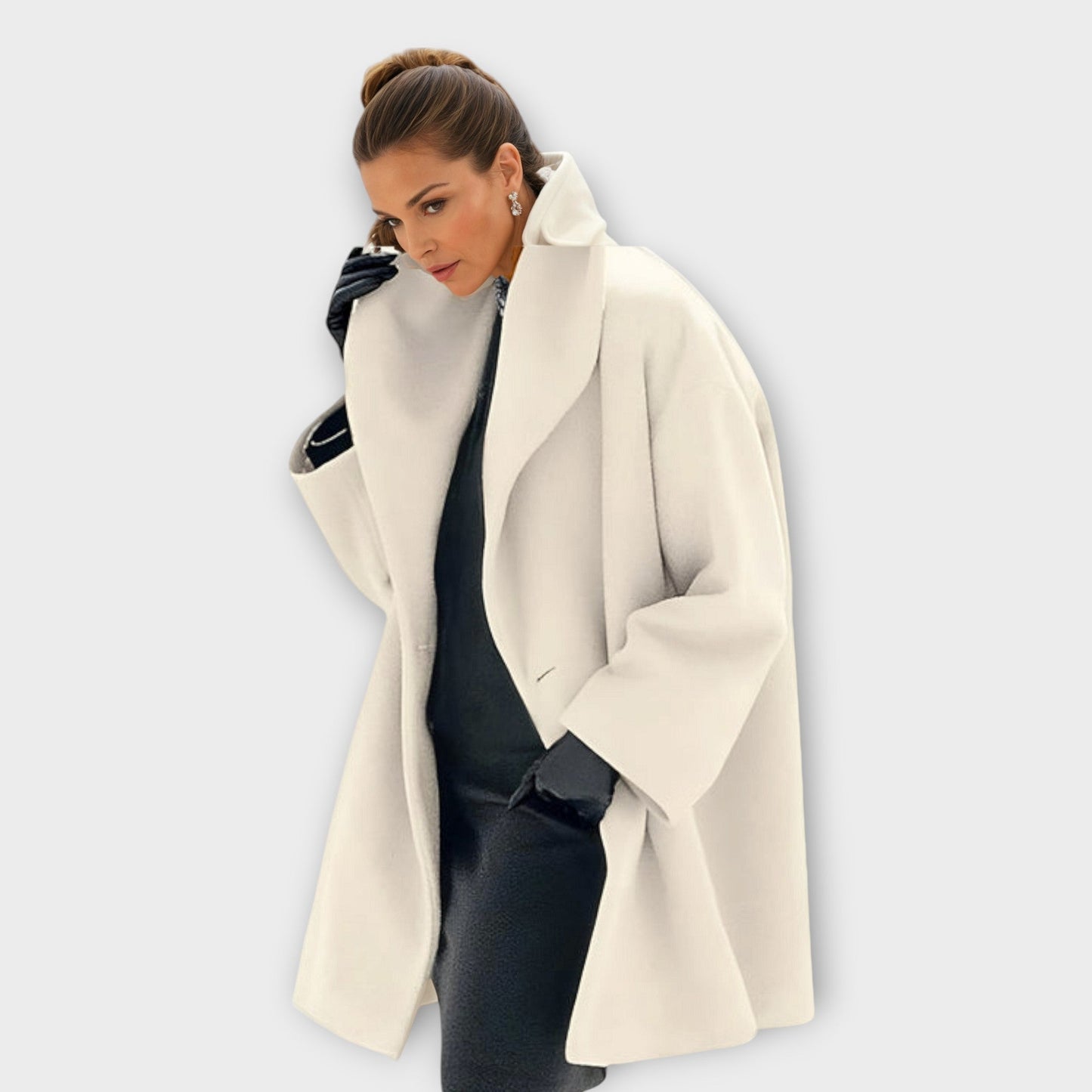 Amara | Oversized Winter Coat with Wide Collar for Women