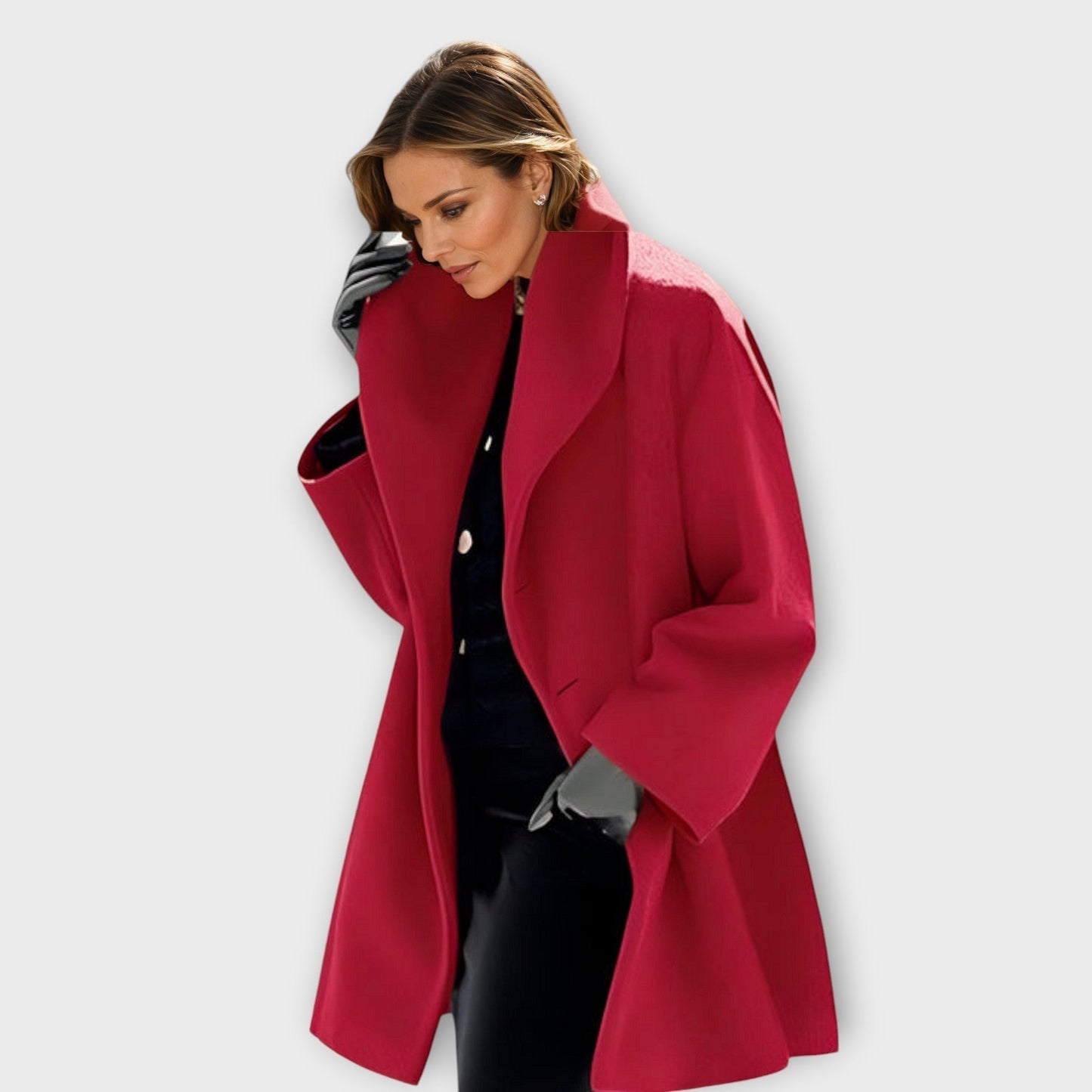 Amara | Oversized Winter Coat with Wide Collar for Women