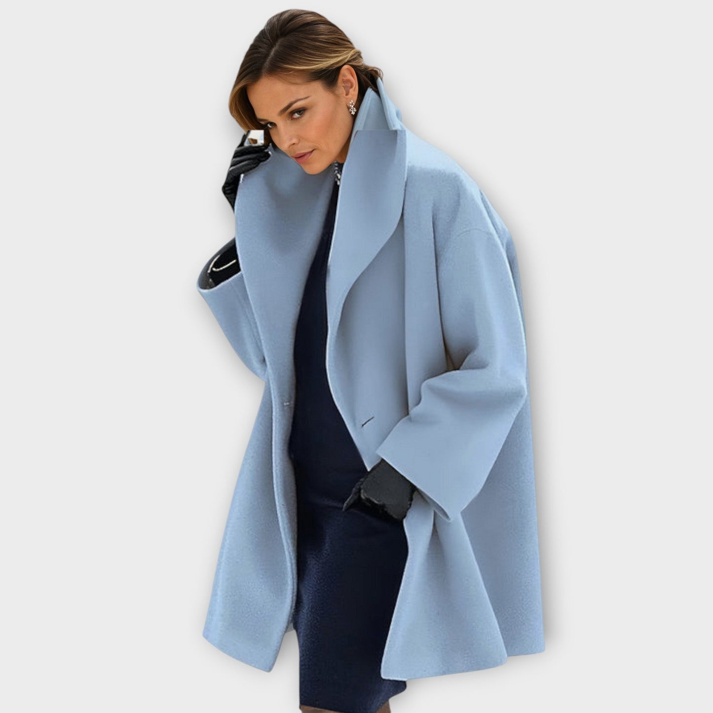 Amara | Oversized Winter Coat with Wide Collar for Women